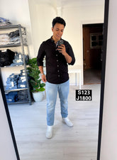 Cotton long sleeve black